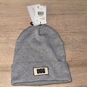 UGG Light Gray Knit Cuff Beanie
